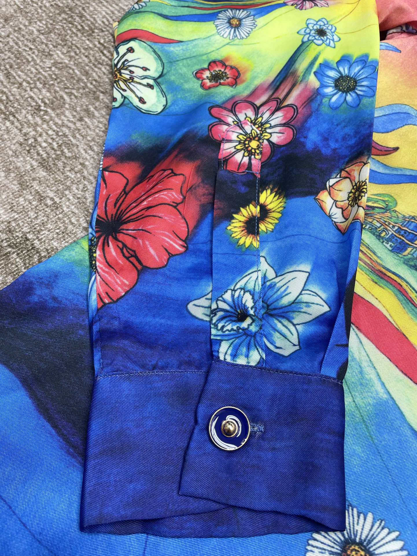 Men's CASABLANCA Long Sleeved Silk Shirt #3464